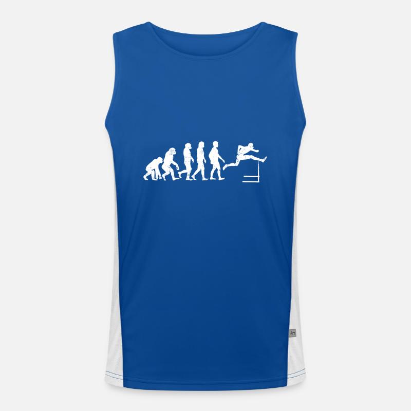 Hurdles Evolution hurdle gift athletics Men's Functional Contrast Tank Top 