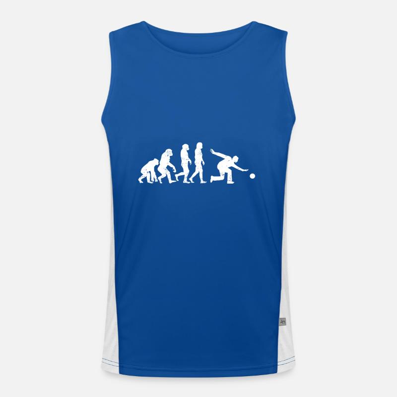 Bowling grève pin Evolution cadeau balle de rechange Débardeur respirant contrasté Homme 