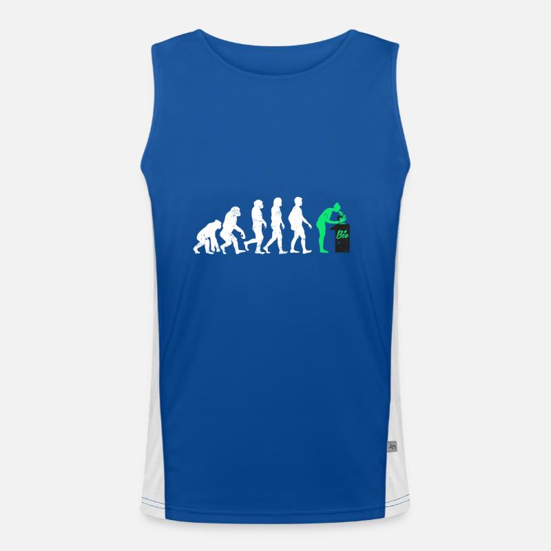 Biologist evolution gift profession biology micro Men's Functional Contrast Tank Top 