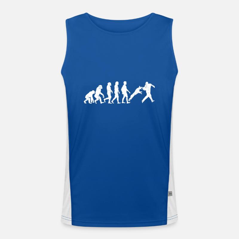 dresseur de chiens, chien, sports d'évolution Débardeur respirant contrasté Homme 