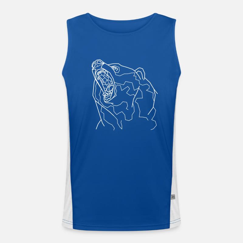 Bear knows Men's Functional Contrast Tank Top 