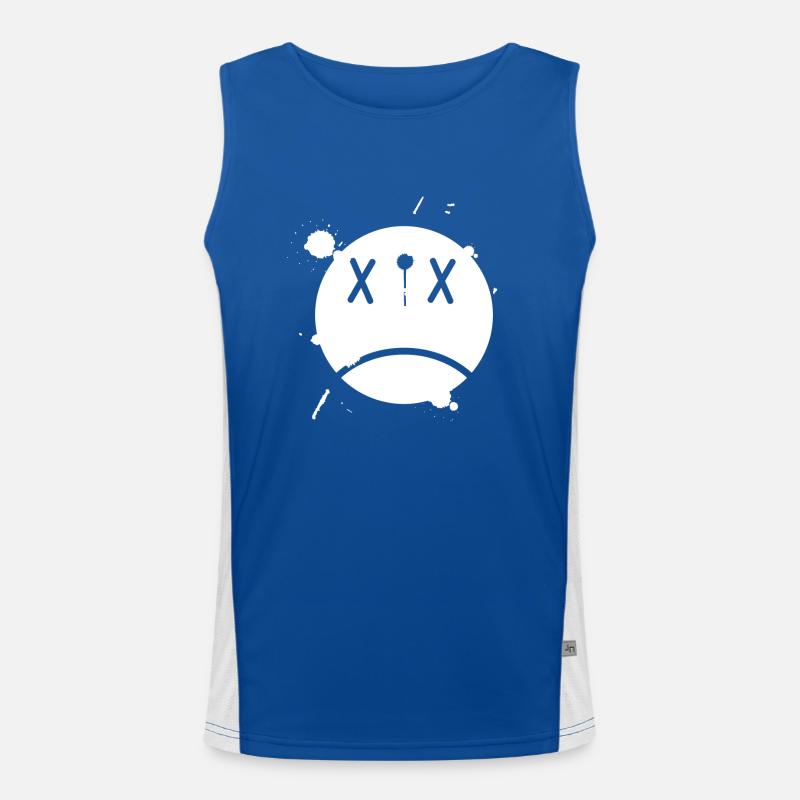 Smiley 01 Funktionelles Kontrast-Tank Top für Männer 