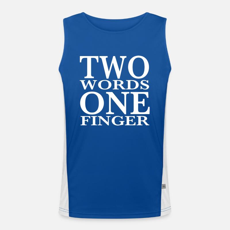 Fick Dich Funktionelles Kontrast-Tank Top für Männer 