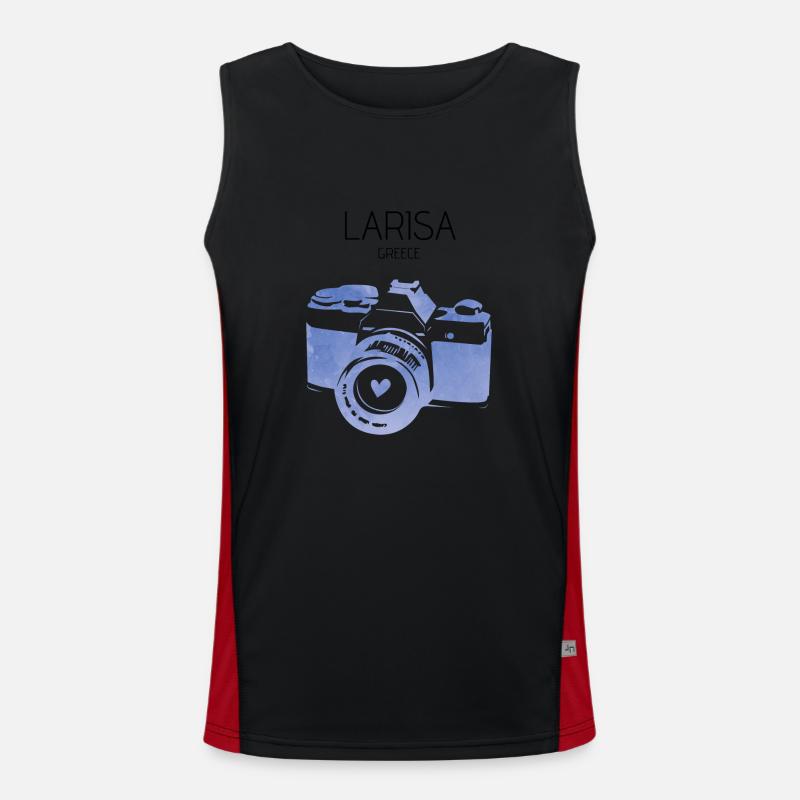 Larisa, Grèce Débardeur respirant contrasté Homme 