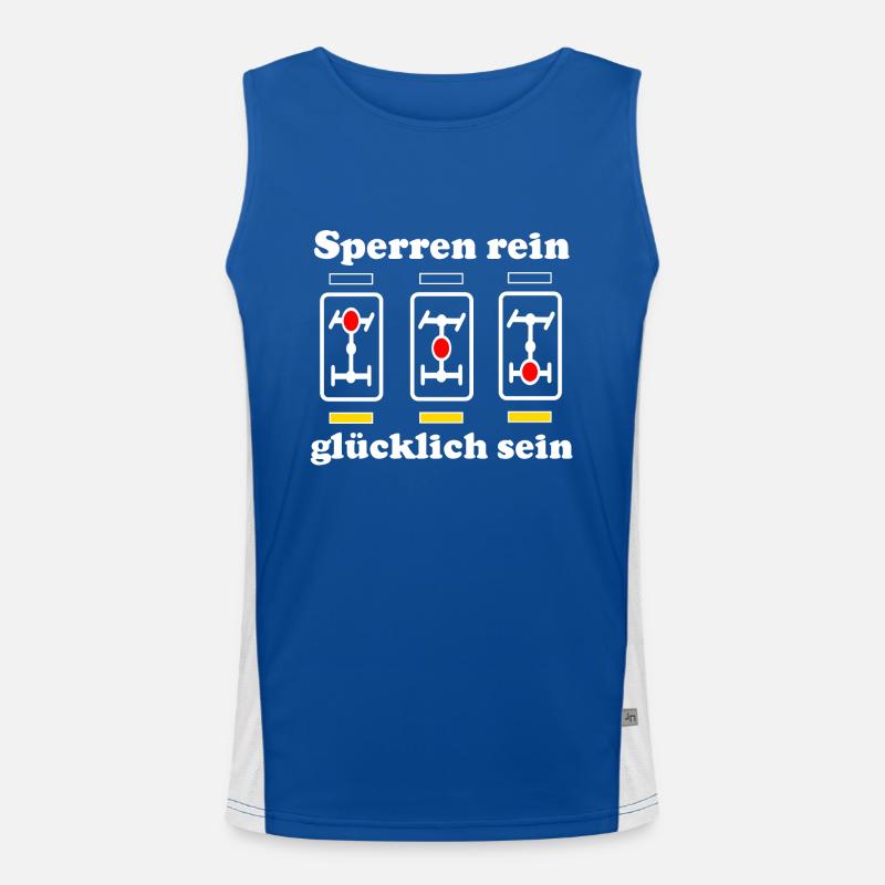 Differentialsperre rein glücklich sein Allrad Funktionelles Kontrast-Tank Top für Männer 