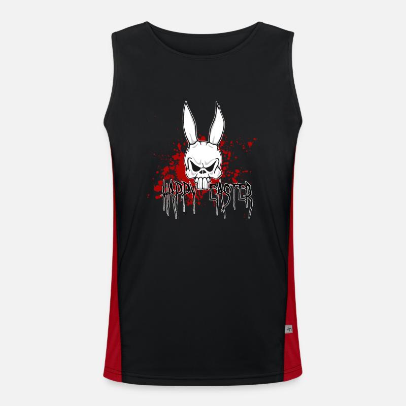 scary easter Men's Functional Contrast Tank Top 