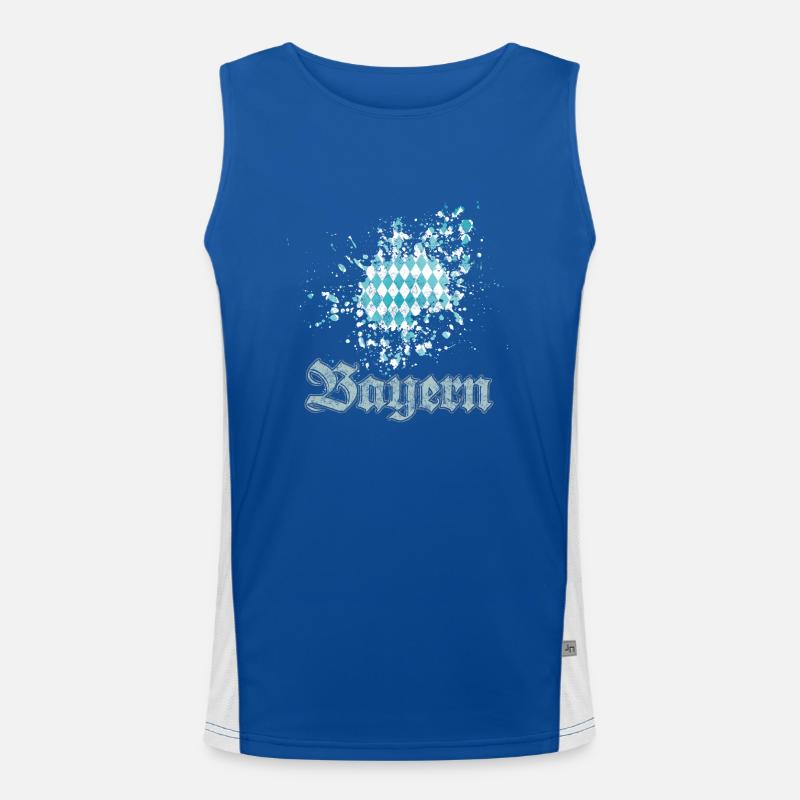 Bayern Funktionelles Kontrast-Tank Top für Männer 