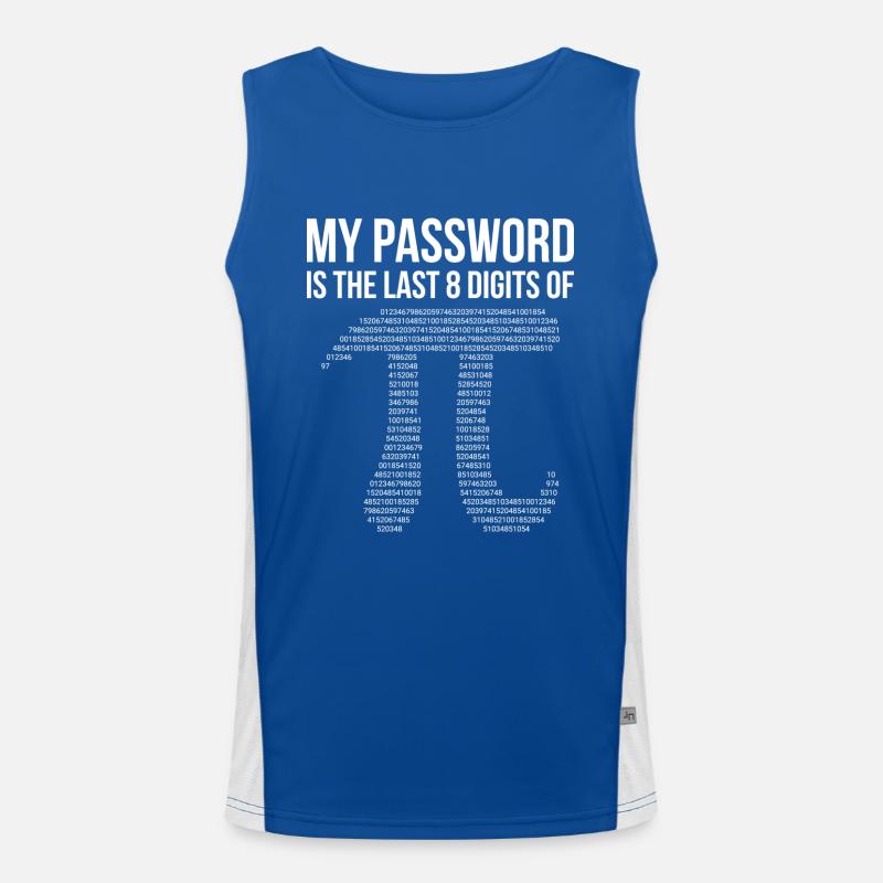 Pi Funktionelles Kontrast-Tank Top für Männer 