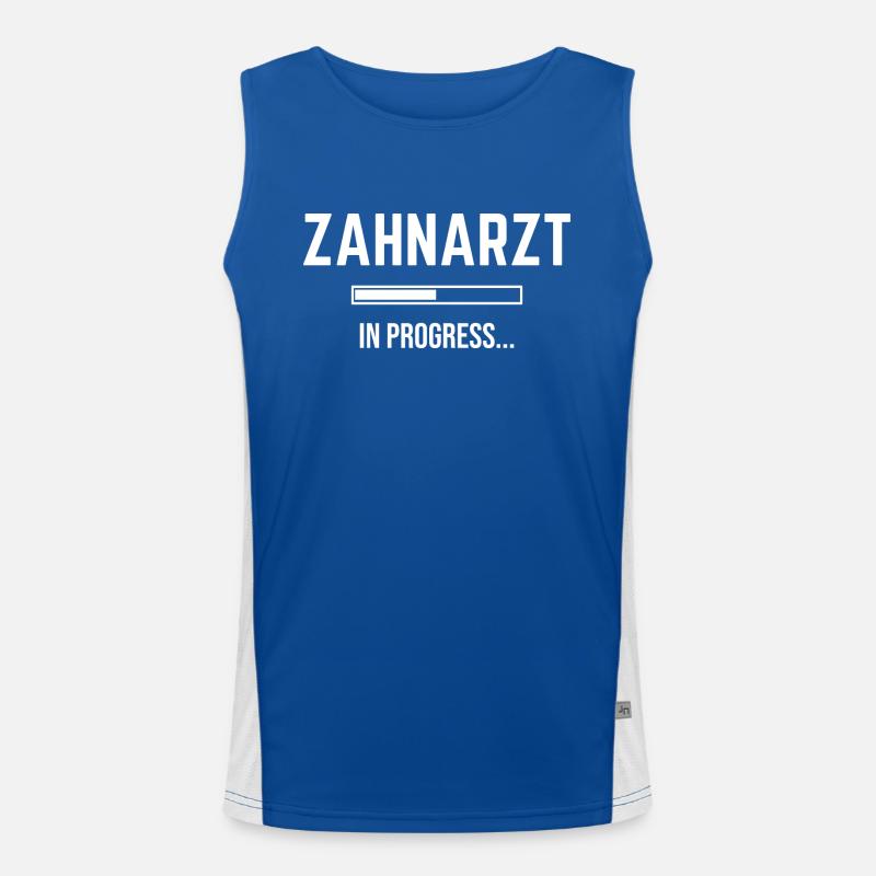 Zahnarzt In Progress Funktionelles Kontrast-Tank Top für Männer 