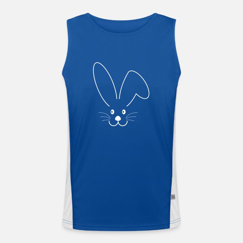 Lapin lapin de Pâques oreilles de lapin cadeau de lapin Débardeur respirant contrasté Homme 