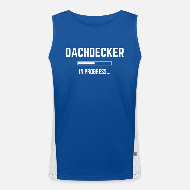 Dachdecker In Progress Funktionelles Kontrast-Tank Top für Männer 