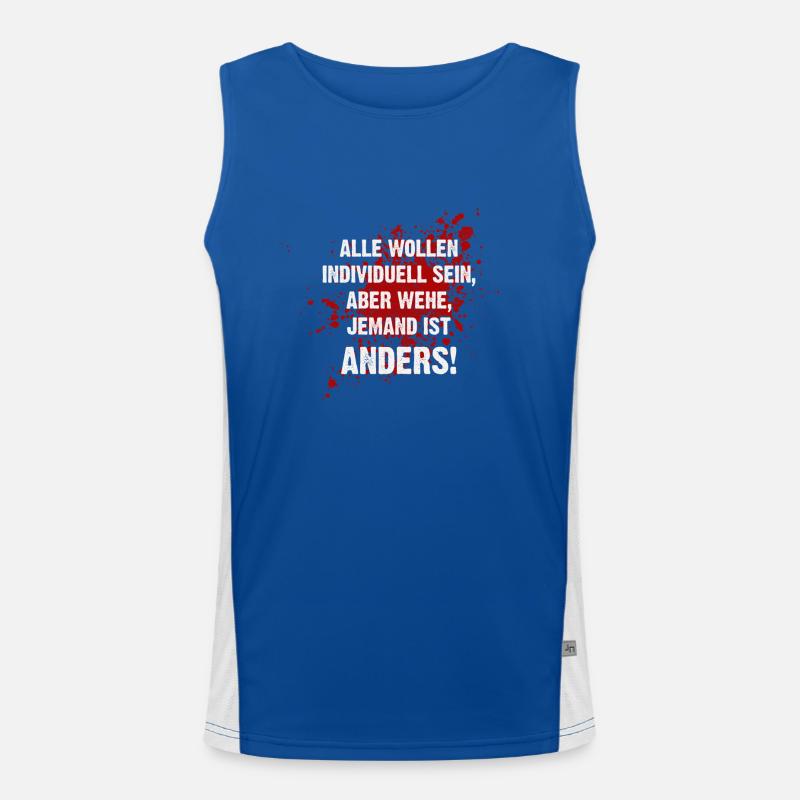 Anders sein Funktionelles Kontrast-Tank Top für Männer 