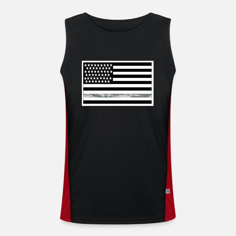 U.S. Flag Luftwaffe Funktionelles Kontrast-Tank Top für Männer 