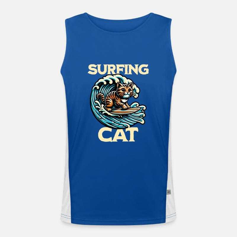 Chat surfeur Débardeur respirant contrasté Homme 