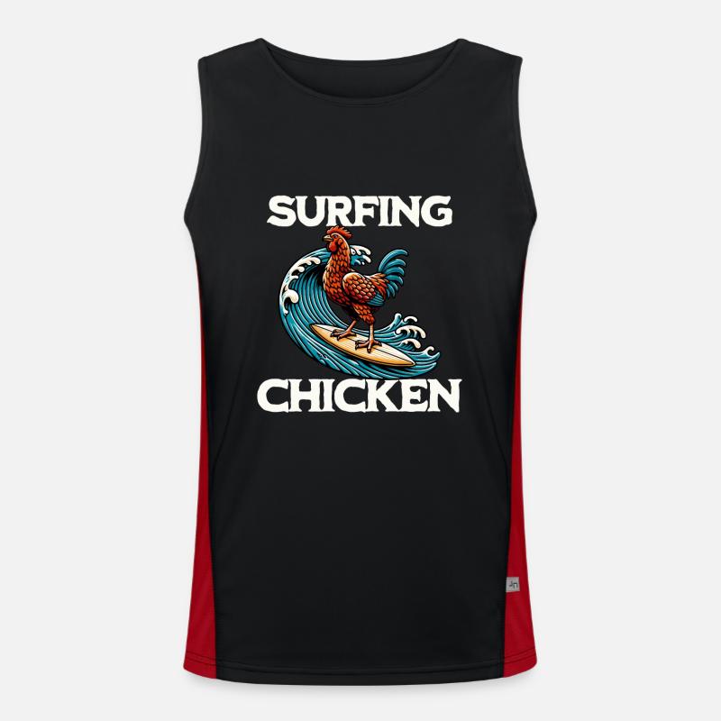 Poulet surfeur Débardeur respirant contrasté Homme 