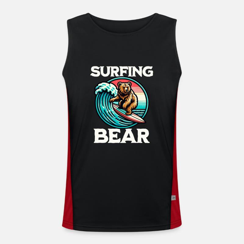 Ours surfeur Débardeur respirant contrasté Homme 