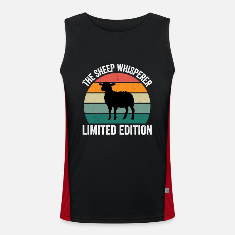 The Sheep Whisperer Men's Functional Contrast Tank Top 