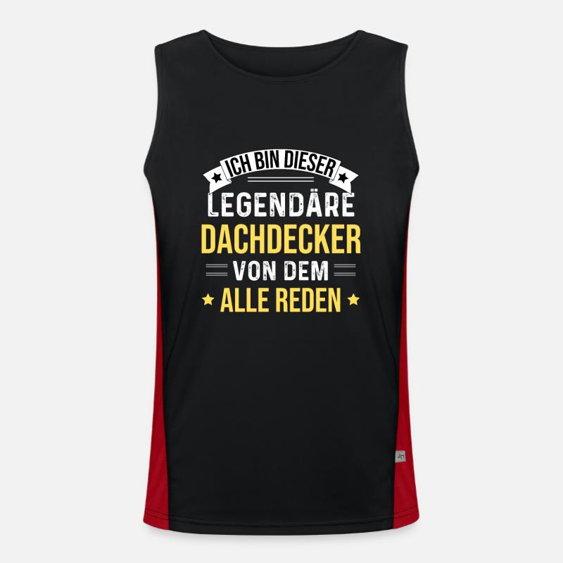 I'm that legendary roofer Men's Functional Contrast Tank Top 