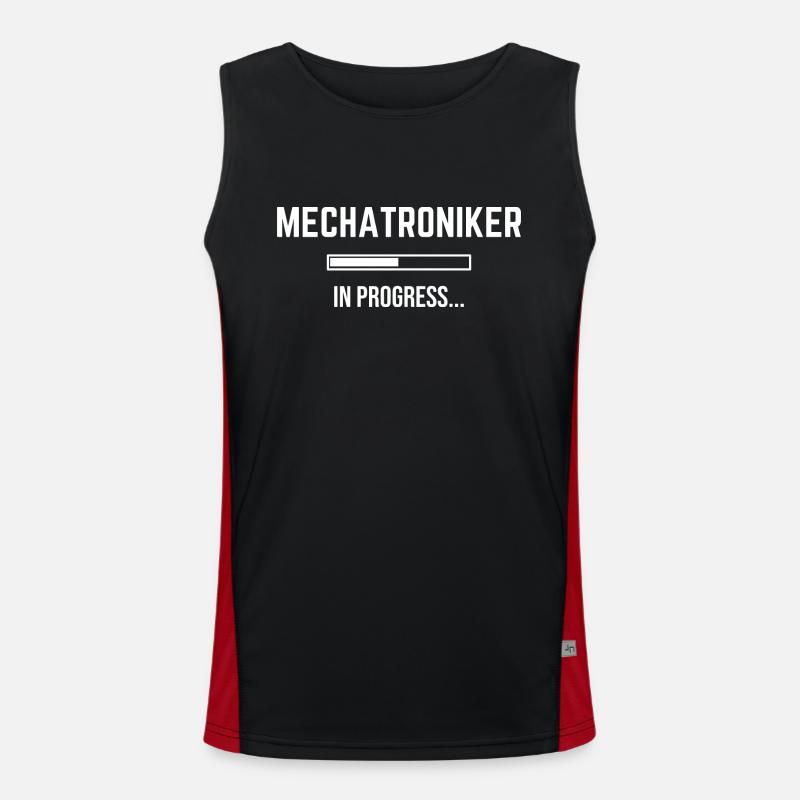 Mechatronics Technician In Progress Men's Functional Contrast Tank Top 