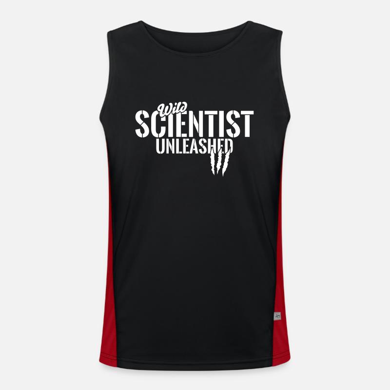 Wild scientists unleashed Men's Functional Contrast Tank Top 