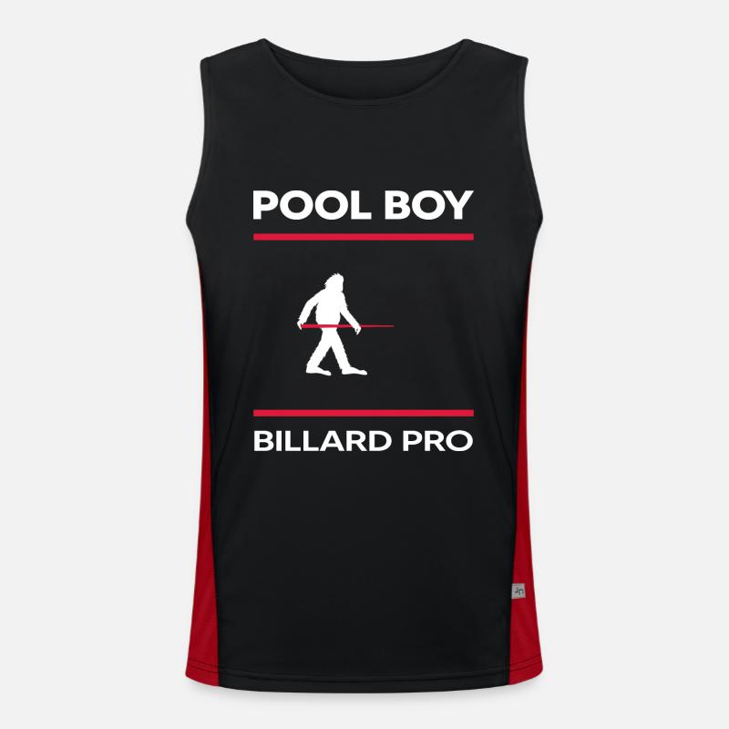 Billiards snooker Billiards player Pool boy pool Men's Functional Contrast Tank Top 