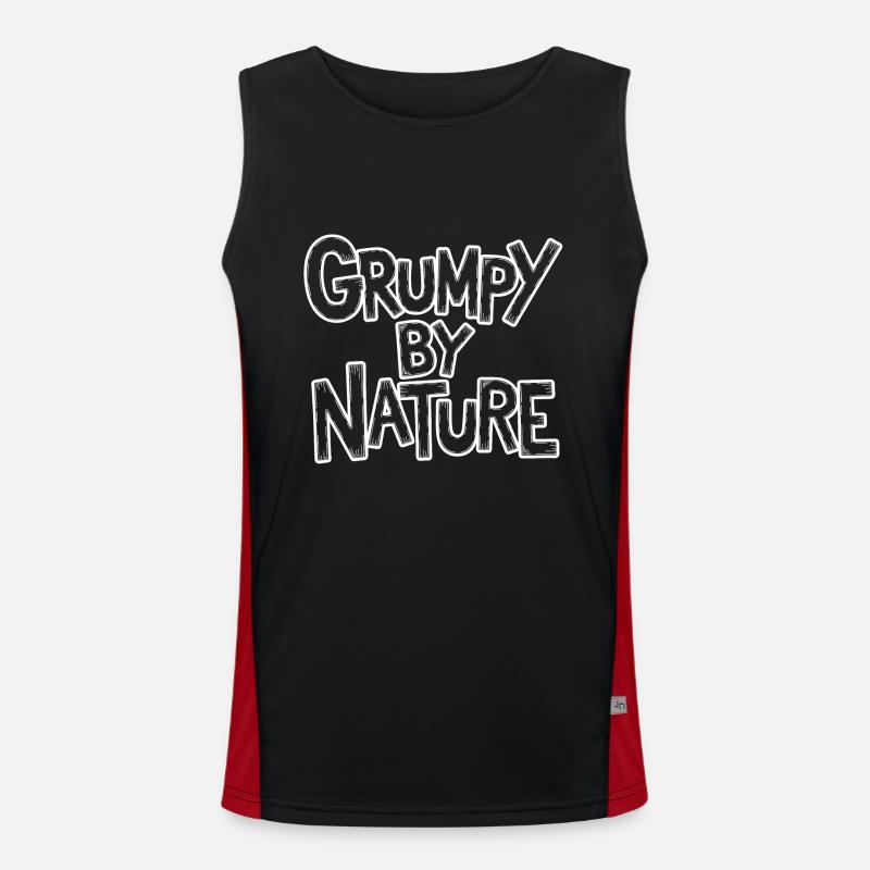 Bad-tempered and grumpy, leave me alone Men's Functional Contrast Tank Top 