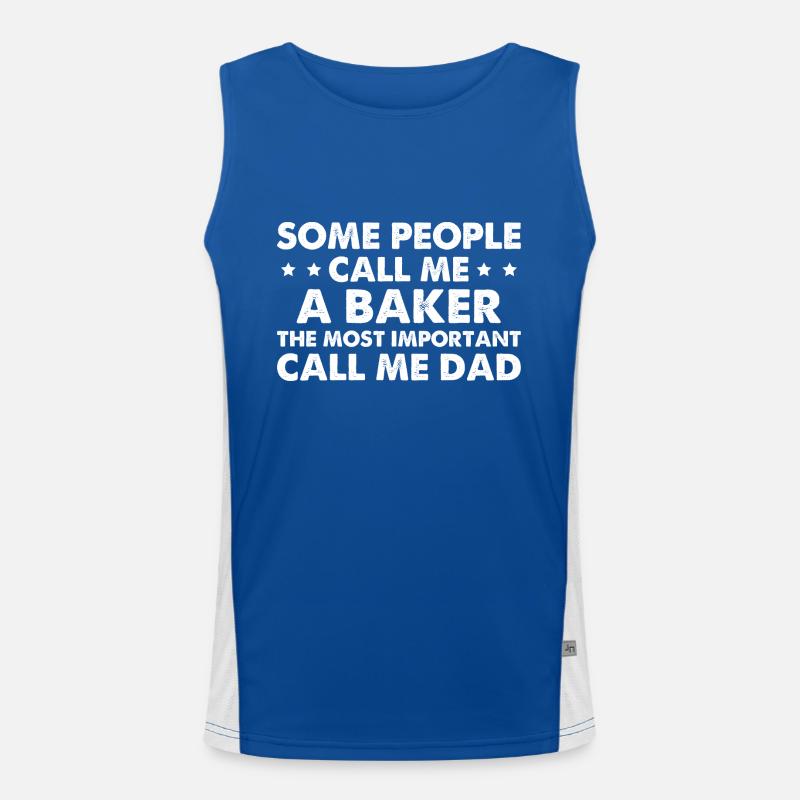 Some People Call Me A Baker Men's Functional Contrast Tank Top 