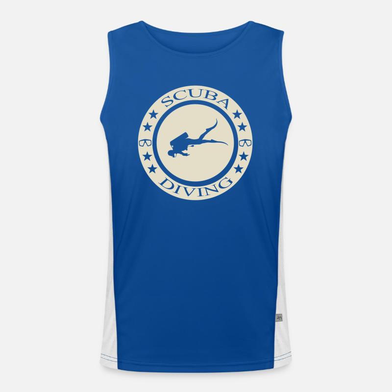 Scuba Diving Funktionelles Kontrast-Tank Top für Männer 