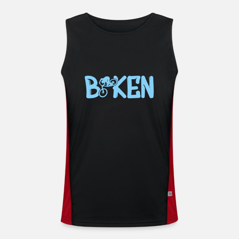 biken Funktionelles Kontrast-Tank Top für Männer 