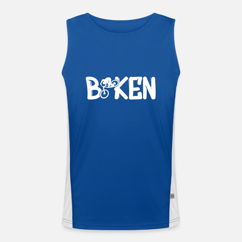 biken Funktionelles Kontrast-Tank Top für Männer 