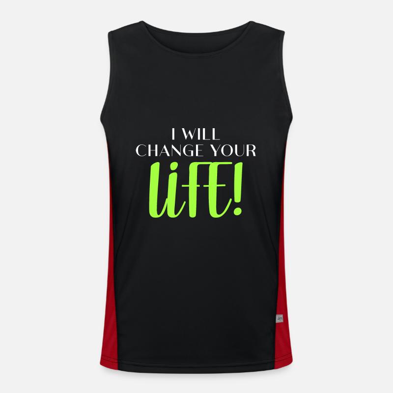 I will change your life! Men's Functional Contrast Tank Top 