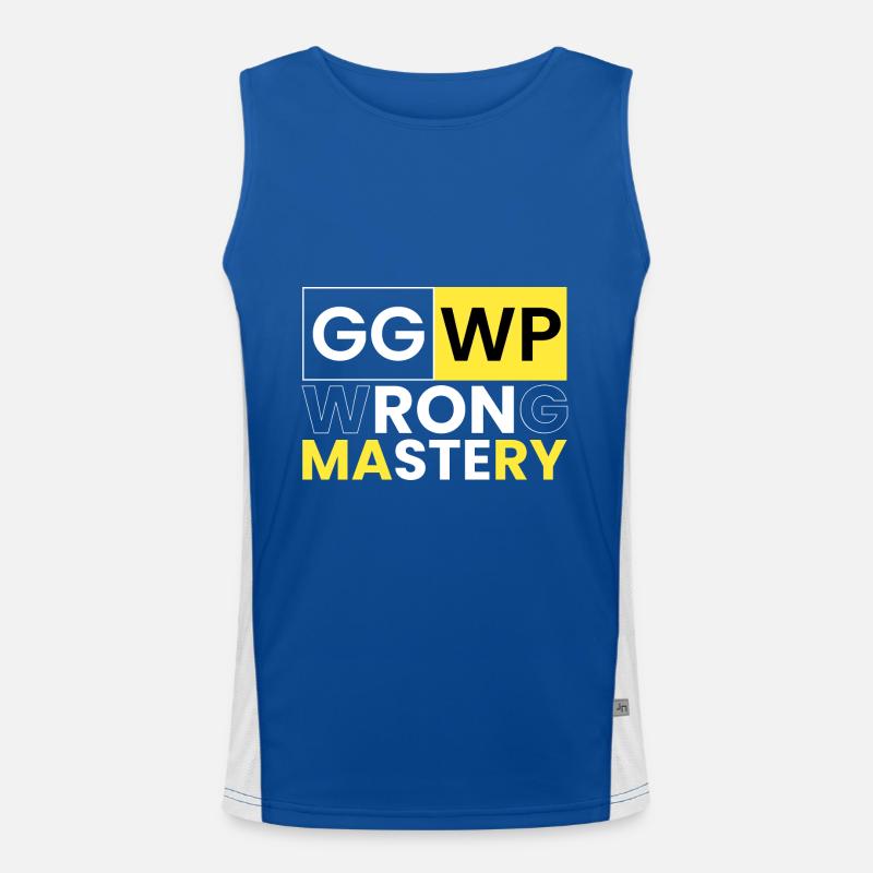 gg WP, false championship... Men's Functional Contrast Tank Top 