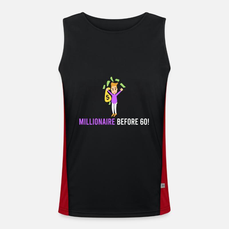 Millionaire before 60! Men's Functional Contrast Tank Top 