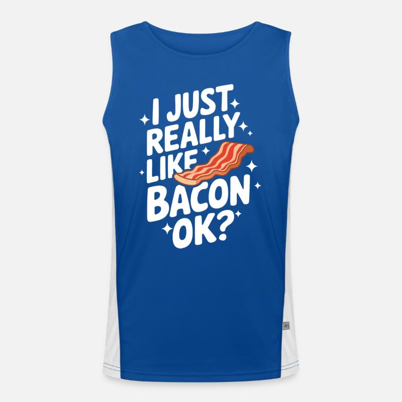 Bacon Breakfast Bacon Men's Functional Contrast Tank Top 