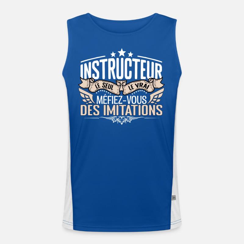 Instructeur le seul Instructeur le vrai Instructeu Débardeur respirant contrasté Homme 