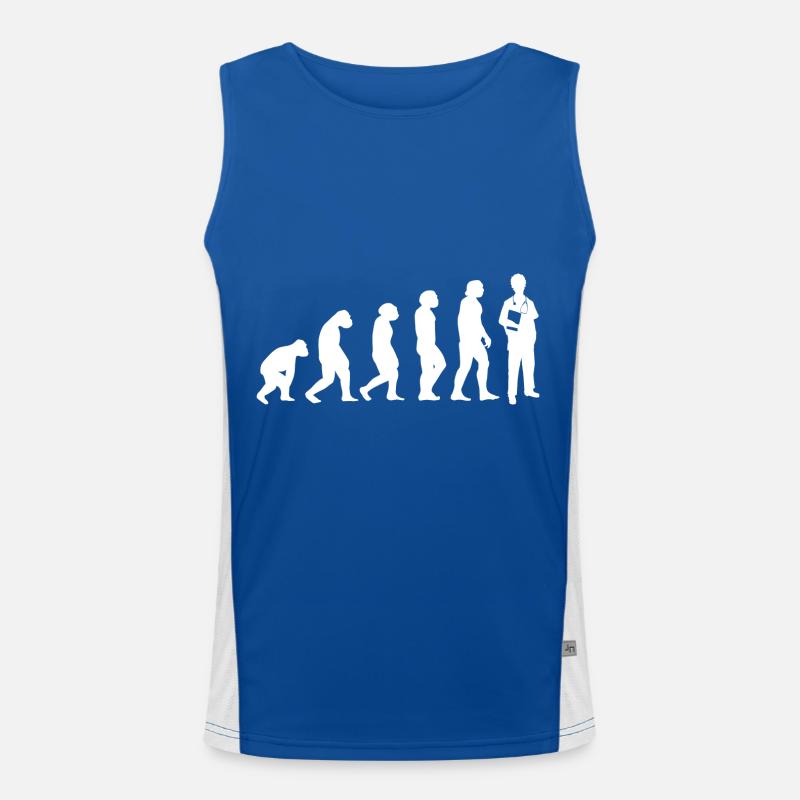Evolution Arzt Funktionelles Kontrast-Tank Top für Männer 