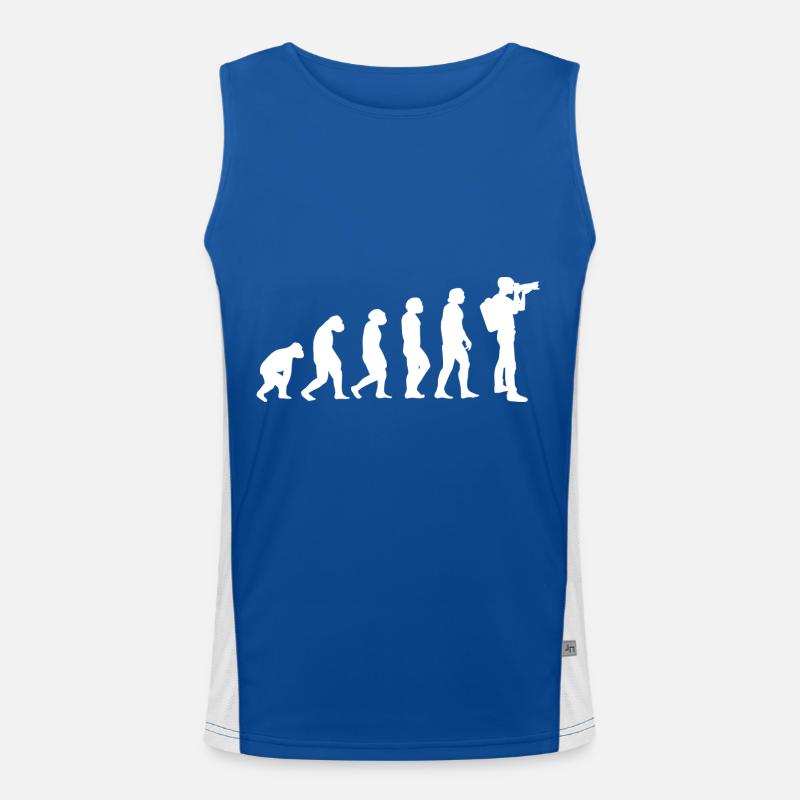 Evolution Fotograf Funktionelles Kontrast-Tank Top für Männer 