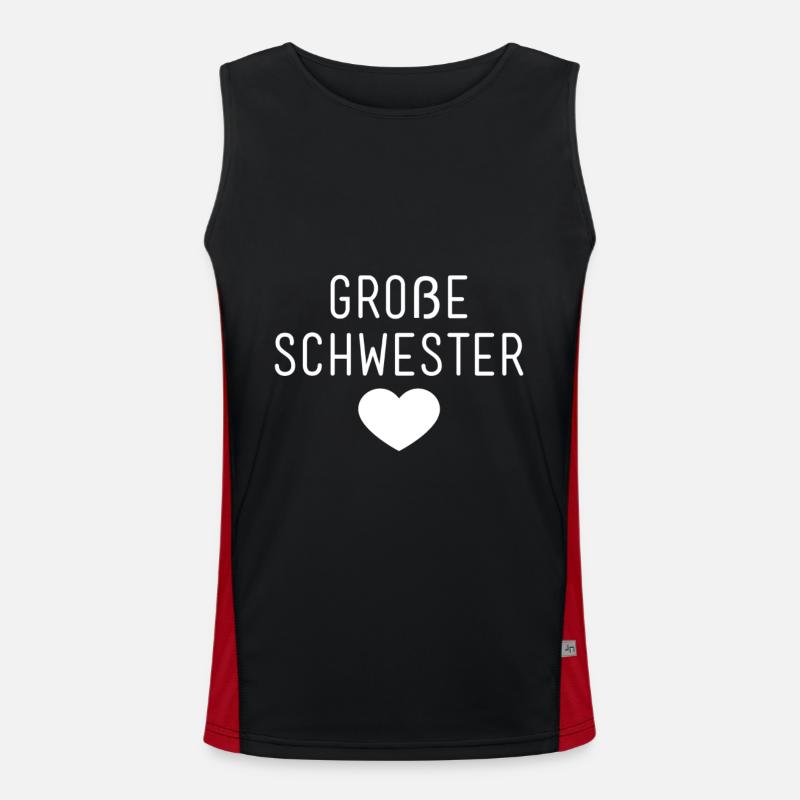Schwester Funktionelles Kontrast-Tank Top für Männer 