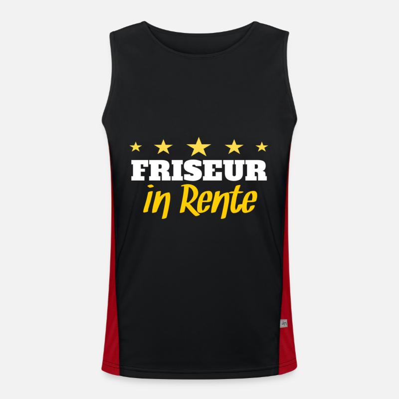 Friseur Funktionelles Kontrast-Tank Top für Männer 