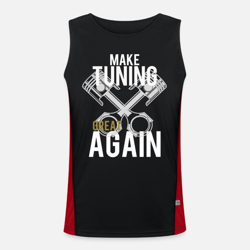 Tuning Funktionelles Kontrast-Tank Top für Männer 