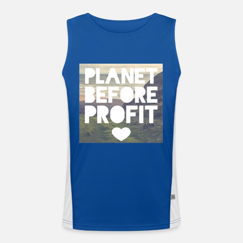 environmentalist Men's Functional Contrast Tank Top 