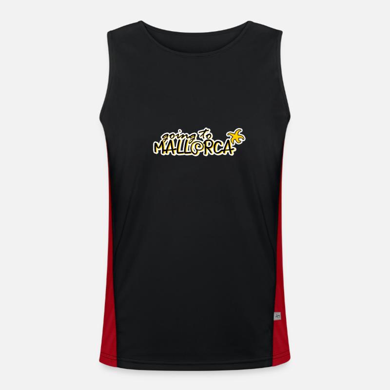 Mallorca Funktionelles Kontrast-Tank Top für Männer 