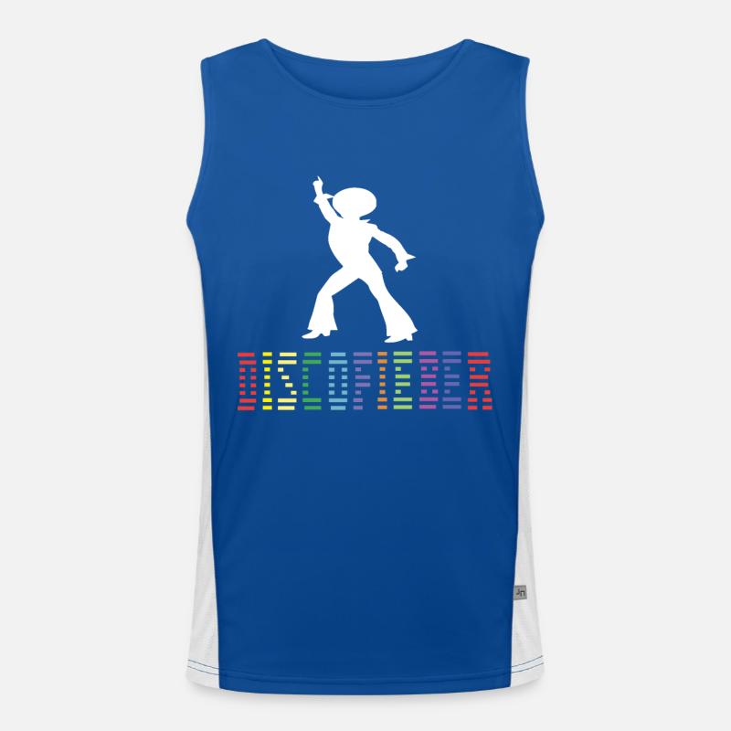 70er Jahre 70er Disco Sibziger 70er Mode 70er Mode Funktionelles Kontrast-Tank Top für Männer 