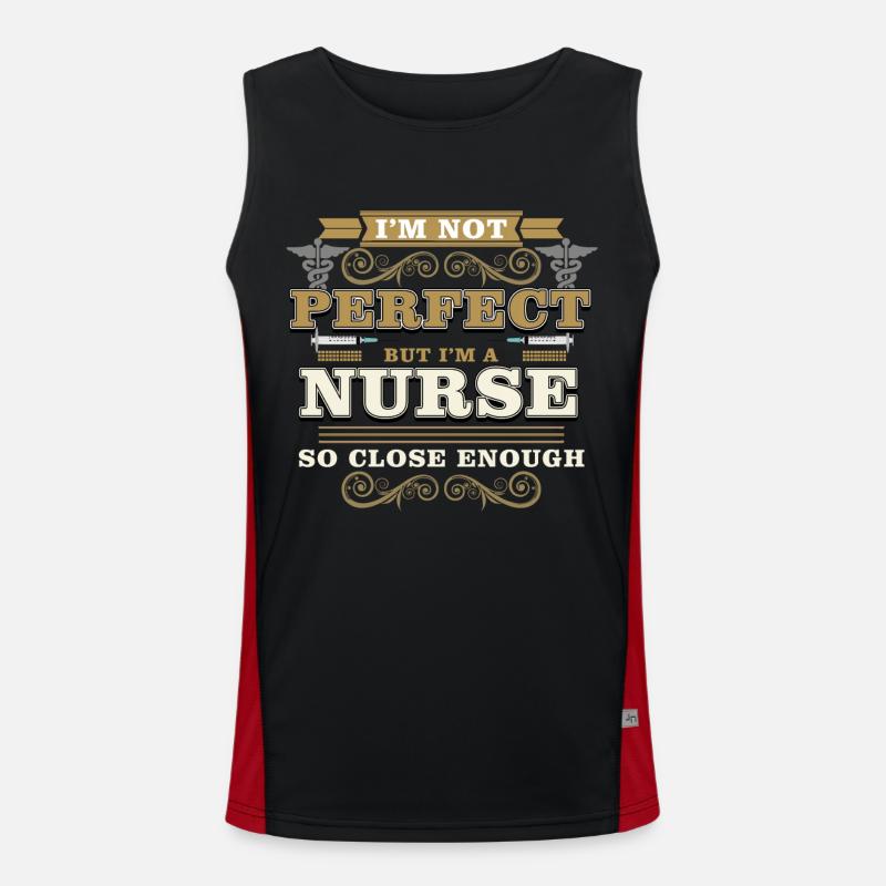 Krankenschwester Funktionelles Kontrast-Tank Top für Männer 