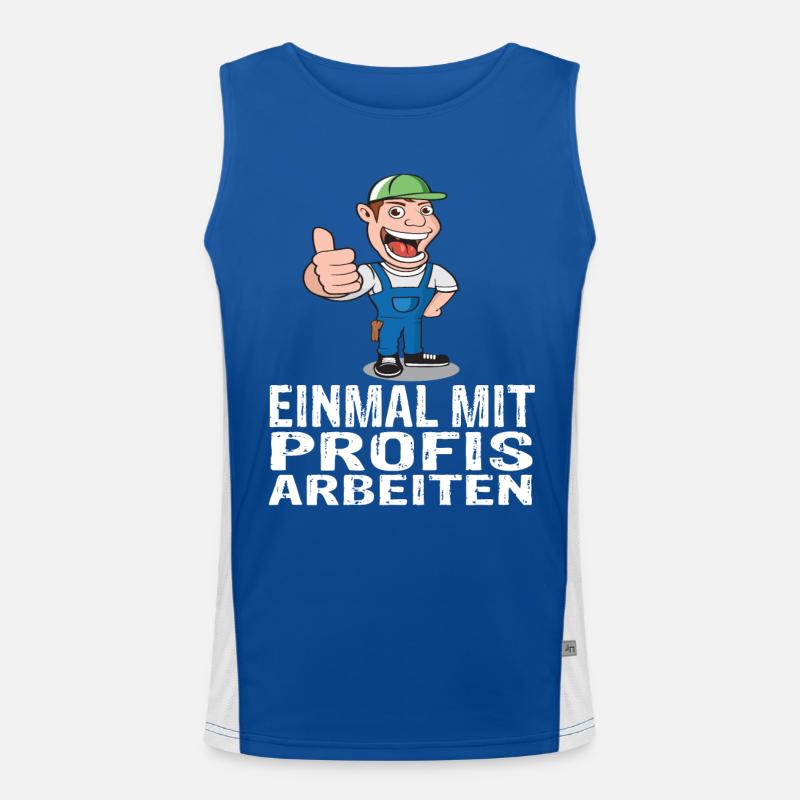 Handwerker Funktionelles Kontrast-Tank Top für Männer 
