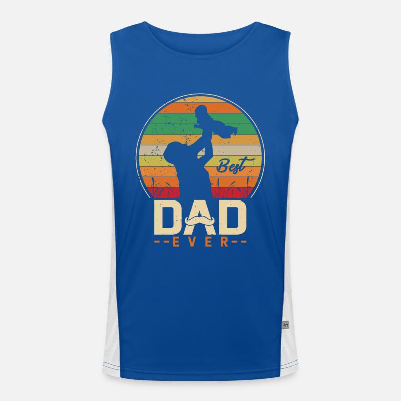 Best dad Men's Functional Contrast Tank Top 