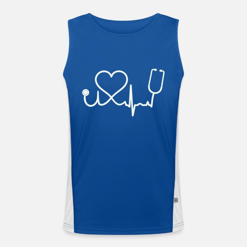 Krankenschwester Funktionelles Kontrast-Tank Top für Männer 
