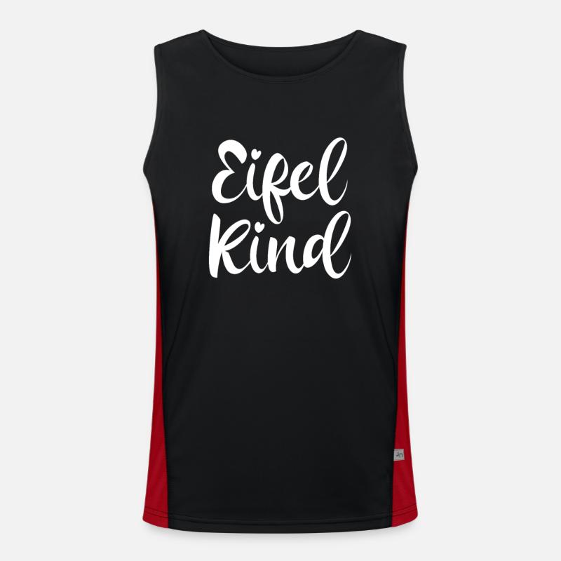 Eifel Kind Funktionelles Kontrast-Tank Top für Männer 