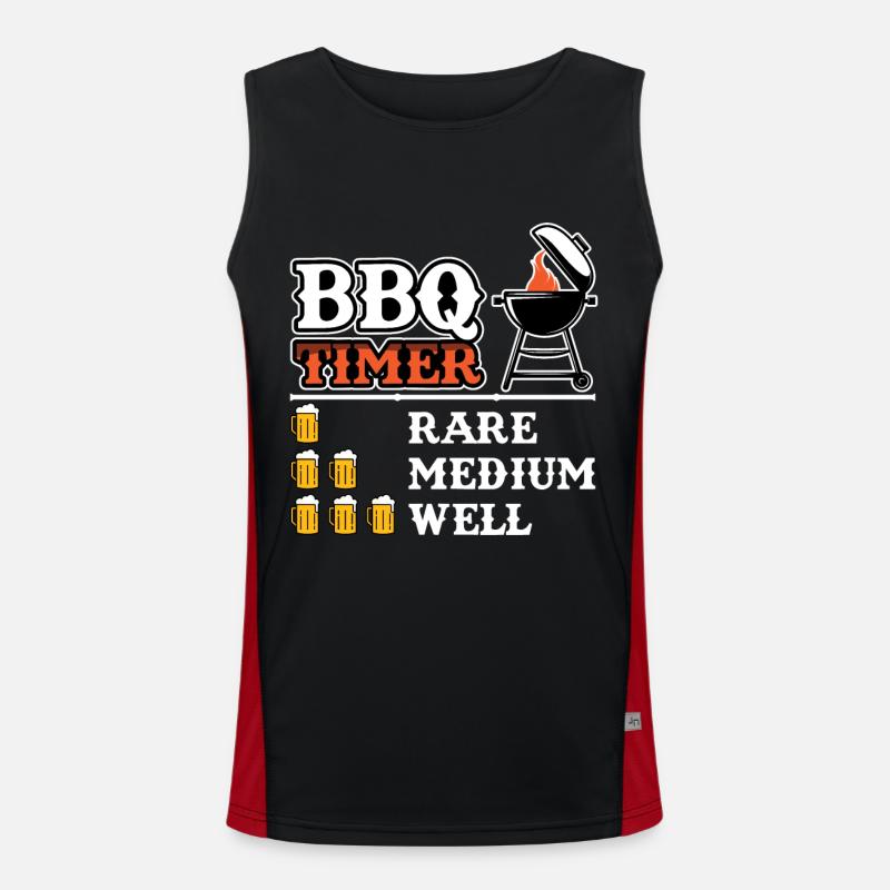 Griller Griller Timer Griller Cadeau Débardeur respirant contrasté Homme 