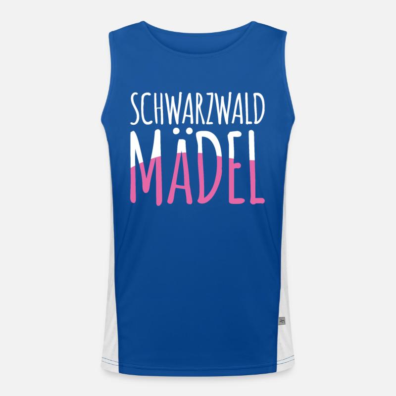 Schwarzwald Funktionelles Kontrast-Tank Top für Männer 